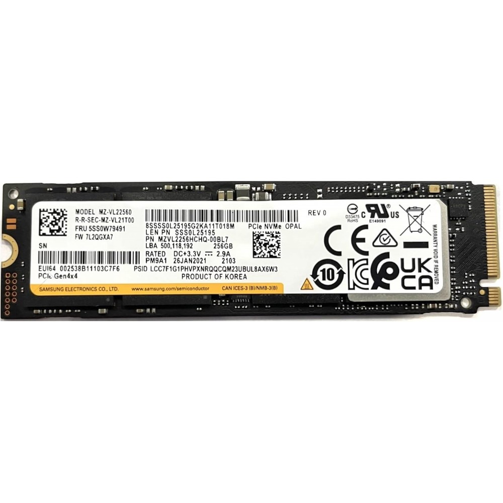  (OEM 980 PRO) SSD SAMSUNG M.2 256GB pm9A1  -  یک سال گارانتی شرکت