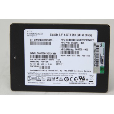 SSD HPE 1.92tb sm863 Samsung